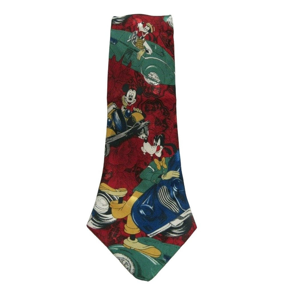 Men's Tie Mickey Unlimited Mickey Goofy 100% Polyester